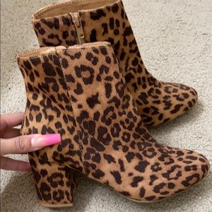 leopard booties